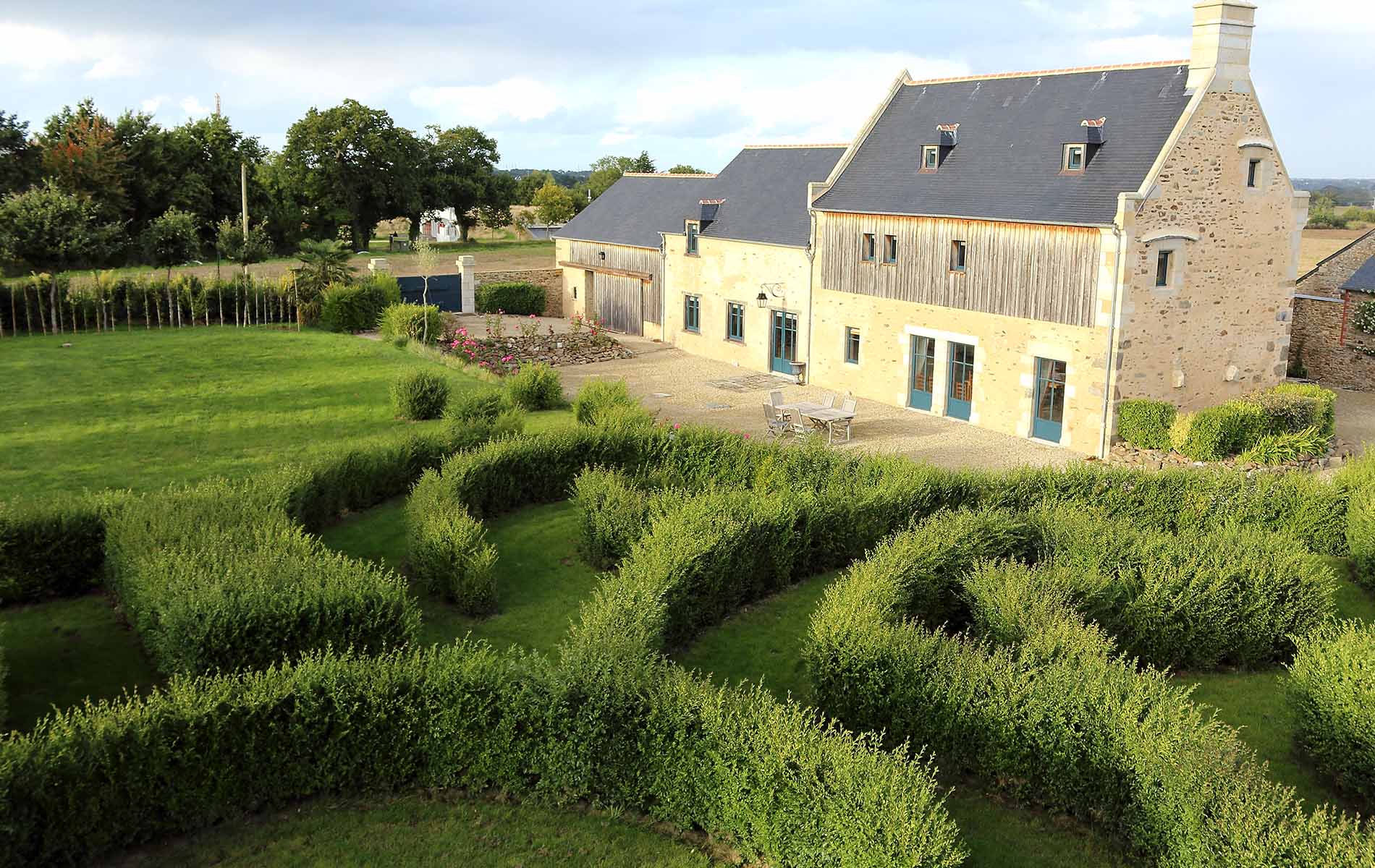 Clos Clin manor garden and labyrinth - St Malo
